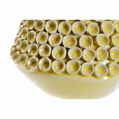 DKD Home Decor Vaza DKD Home Decor Bela kamnoseška posoda Moderna gorčica 20 x 20 x 13 cm (2 enoti)