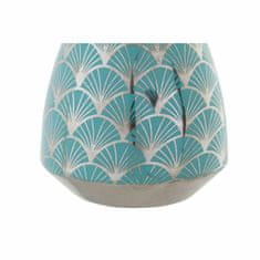 DKD Home Decor Vaza DKD Home Decor porcelan turkizna orientalska kromirana 16 x 16 x 18 cm