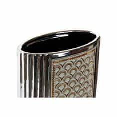 DKD Home Decor Vaza DKD Home Decor Silver Golden Stoneware (21 x 11 x 31 cm)