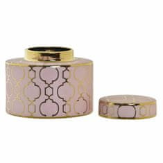 DKD Home Decor Vaza DKD Home Decor Porcelan Roza Zlata Orientalska kromirana 18 x 18 x 16 cm