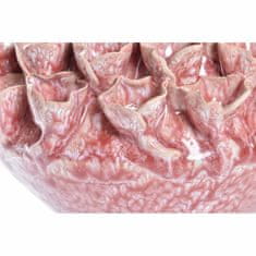 DKD Home Decor Vaza DKD Home Decor Pink Turquoise Stoneware Flower Mediterranean 20 x 20 x 13 cm 22 x 22 x 13 cm (2 enoti)