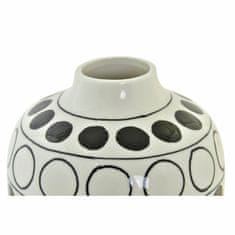 DKD Home Decor Vaza DKD Home Decor Porcelan Črna Bela Moderni krogi 16 x 16 x 18 cm