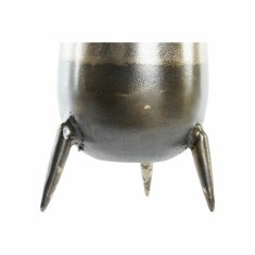 DKD Home Decor Vaza DKD Home Decor 15,5 x 15,5 x 26 cm Srebrna zlata aluminijasta moderna (2 enoti)