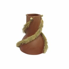 DKD Home Decor Vaza DKD Home Decor Grey Terracotta 26 x 26 x 30 cm (2 enoti)