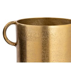DKD Home Decor Vaza DKD Home Decor 25 x 18 x 41 cm Črna zlata aluminijasta moderna (2 enoti)