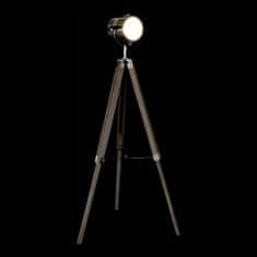 DKD Home Decor Talna svetilka DKD Home Decor Kovina Les Srebrna Svetlo rjava Tripod (66 x 66 x 142 cm)