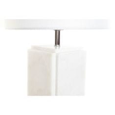 DKD Home Decor Namizna svetilka DKD Home Decor Beli poliester Kovina Marmor 220 V 50 W (33 x 33 x 65 cm)