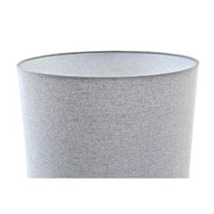 DKD Home Decor Namizna svetilka DKD Home Decor Canvas Ceramic Grey White (38 x 38 x 58 cm)