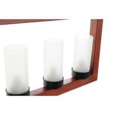 DKD Home Decor Stropna svetilka DKD Home Decor Brown Aluminium Crystal (52 x 6 x 26 cm)
