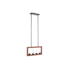 DKD Home Decor Stropna svetilka DKD Home Decor Brown Aluminium Crystal (52 x 6 x 26 cm)