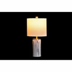 DKD Home Decor Namizna svetilka DKD Home Decor Golden White 220 V 50 W Modern (23 x 23 x 47 cm)