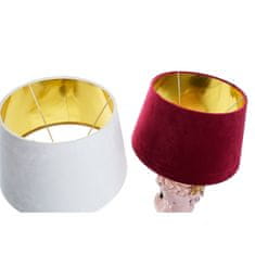 DKD Home Decor Namizna svetilka DKD Home Decor Rdeča smola Svetlo roza 220 V 50 W 30 x 30 x 49 cm (2 enoti)