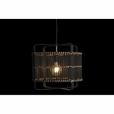 DKD Home Decor Stropna svetilka DKD Home Decor Black Bamboo 50 W 40 x 40 x 35 cm