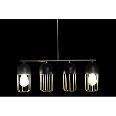 DKD Home Decor Stropna svetilka DKD Home Decor Black Golden 220 V 50 W (60 x 11 x 26 cm)