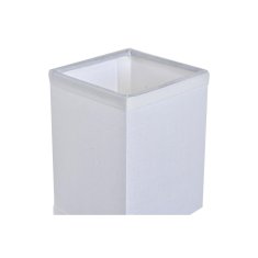 DKD Home Decor Stenska svetilka DKD Home Decor Srebrna kovina Poliester Bela 220 V 40 W (12 x 10 x 22 cm)