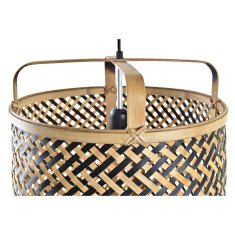 DKD Home Decor Stropna svetilka DKD Home Decor črno rjava 220 V 50 W (36 x 36 x 48 cm)