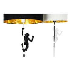 DKD Home Decor Talna svetilka DKD Home Decor 8424001827312 44 x 44 x 166 cm Črna zlata kovina Bela smola 220 V 50 W (2 enoti)