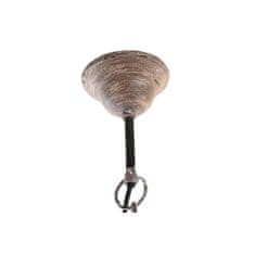 DKD Home Decor Stropna luč DKD Home Decor Bela rjava Naravni les Kovina 50 W 53 x 53 x 40 cm