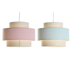 DKD Home Decor Stropna svetilka DKD Home Decor 40 x 40 x 30 cm zelena svetlo roza 50 W (2 enoti)