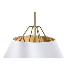 DKD Home Decor Stropna luč DKD Home Decor Bela zlata PVC Kovina 50 W 38 x 38 x 32 cm