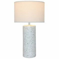 DKD Home Decor Namizna svetilka DKD Home Decor White Multicolor Linen Dolomite 25 W 50 W 220 V 42 x 42 x 73,5 cm