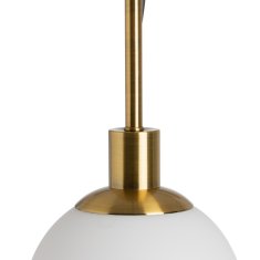 BigBuy Stropna svetilka 15 x 15 x 128 cm Kristalno zlata