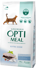 OptiMeal suha hrana za mačke s trsko 1,5 kg