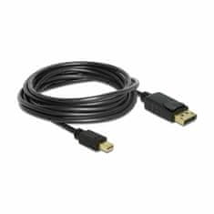 Delock kabel miniDisplayPort-DisplayPort 5m 4K 60Hz črn 83479