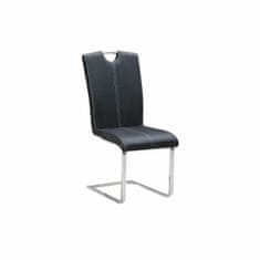DKD Home Decor Jedilni stol DKD Home Decor Črna kovina Poliuretan (59 x 45 x 102 cm)