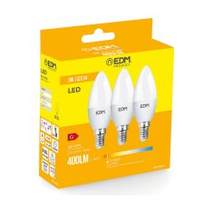 Edm Žarnica za sveče EDM 5 W E14 G 400 lm (3200 K)