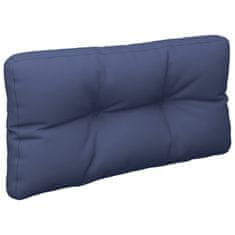 Vidaxl Blazine za kavč iz palet mornarsko modre 70x40x12 cm blago