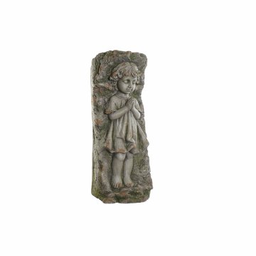 DKD Home Decor Rastlinjak DKD Home Decor Sivi angel iz steklenih vlaken (29 x 22 x 74 cm)