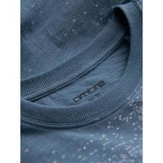 OMBRE Moška majica s celostranskim potiskom V3 OM-TSFP-0179 modra MDN124985 S