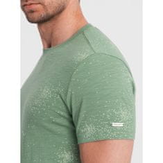 OMBRE Moška majica s potiskom V3 OM-TSFP-0179 zelena MDN124986 S