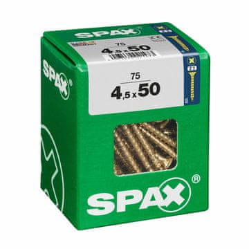 BigBuy Škatla z vijaki SPAX Vijak za les z ravno glavo (4,5 x 50 mm)