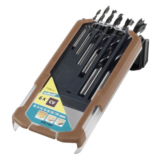 WolfCraft Komplet kolutov Wolfcraft 7108000 Wood 6 kosov
