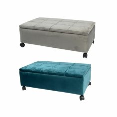 BigBuy Klop DKD Home Decor 70 x 39,5 x 24,5 cm Siva Zelena Topol (2 enoti)
