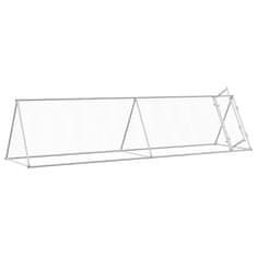 Vidaxl Kokošnjak srebrn 400x105x91 cm pocinkano jeklo
