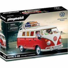 NEW Igralni komplet Vozni park Playmobil 70176 Volkswagen T1 Bus Rdeča