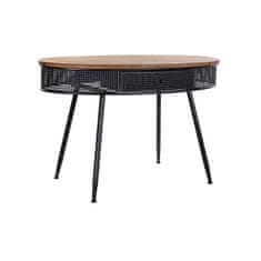 DKD Home Decor Konzola DKD Home Decor Fir Black Metal Brown (120 x 65 x 77 cm)
