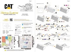 Metal Earth 3D sestavljanka CAT: nakladalnik