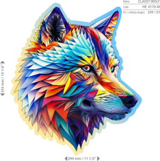 Wooden city Lesena sestavljanka Classy Wolf 250 kosov