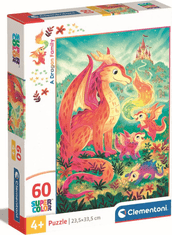 Clementoni Dragon Family Puzzle 60 kosov