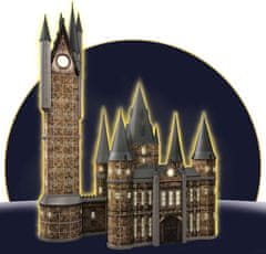 Ravensburger Svetleča 3D sestavljanka Night Edition Harry Potter: Grad Bradavičarka - Astronomski stolp 626 kosov
