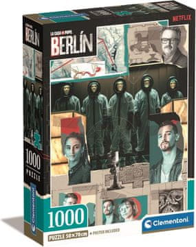 Clementoni Sestavljanka La Casa de Papel: Berlin - Gremo v akcijo 1000 kosov
