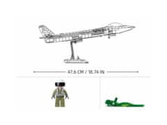 Sluban Army Model Bricks Nevidna kovinska prevleka J-20 Aircraft