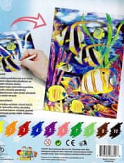 Artlover Slikanje s pastelkami po številkah Ribe