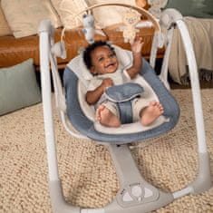 Ingenuity Preklopna gugalnica z melodijo Swing'n Go Chambray 0m+ do 9kg