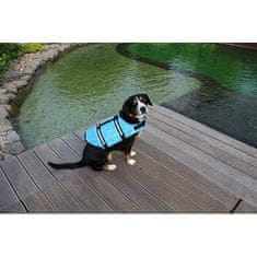 Pes Plavalec plavalni jopič za psa modra oblačila velikost S