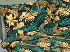 Dvoplastna posteljnina iz bombaža - 1 kos 240x200, 2 kosa 70x90 cm - Monstera